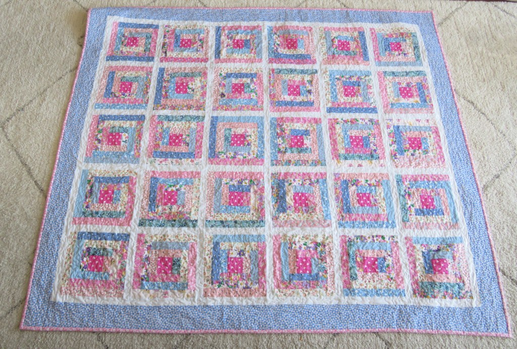 Finished Log cabin quilt