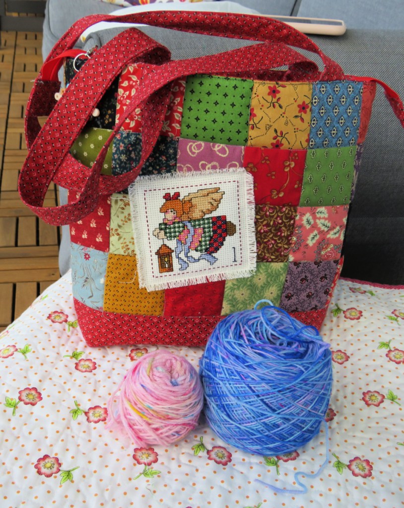 Angel Project Bag for the Mermaid Socks