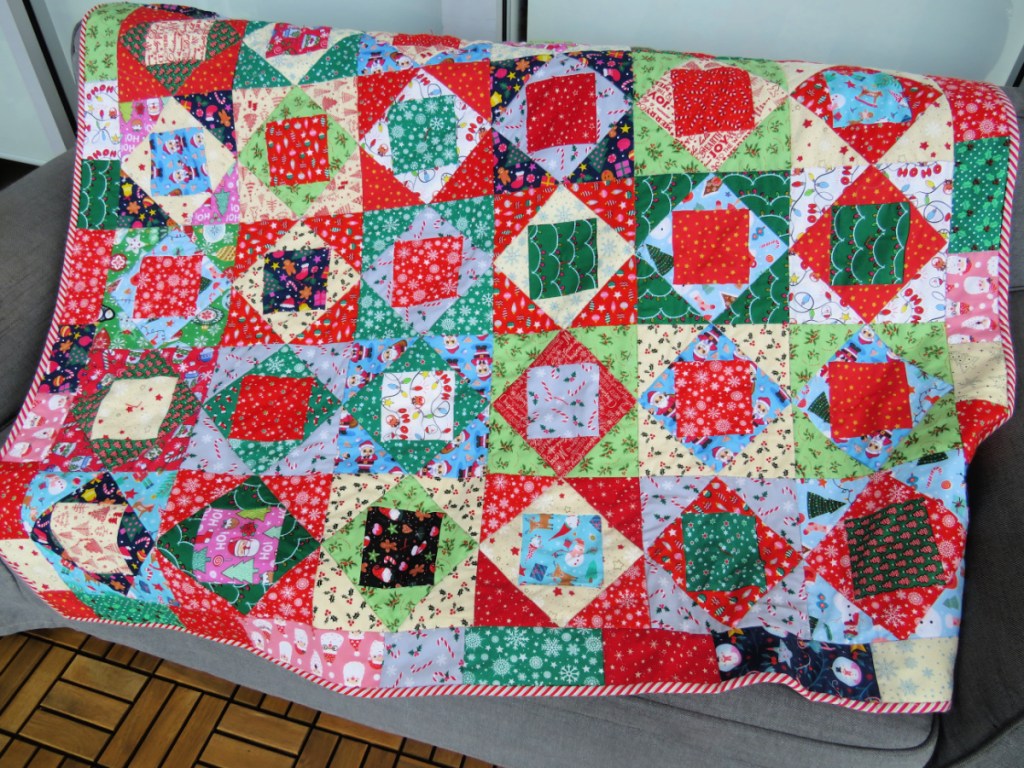 The finished Christmas Quilt
