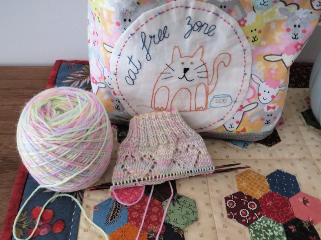 Progress on the Heart Socks