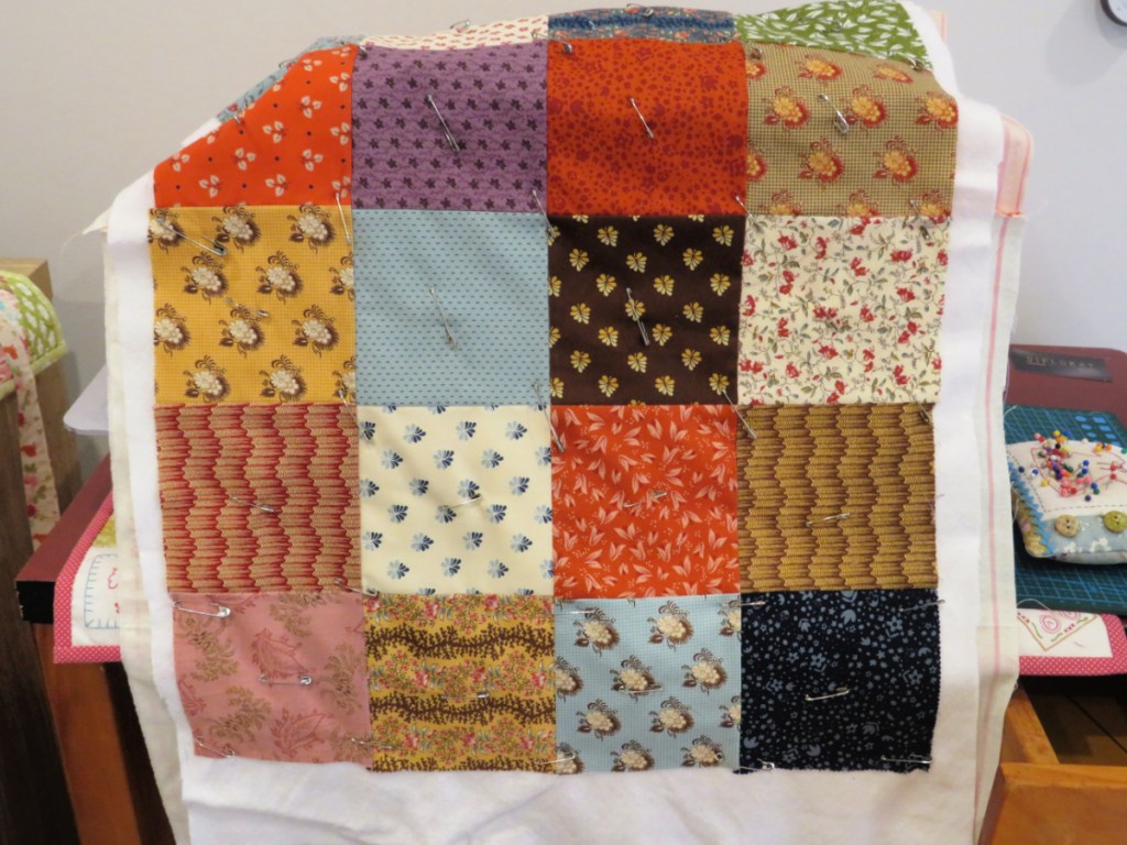 Milly's Mat ready to be quilted