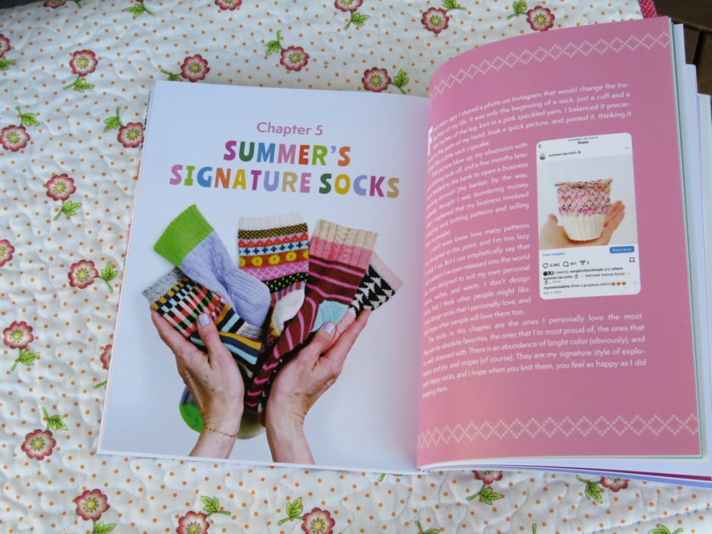 A section of Sock Obsession book