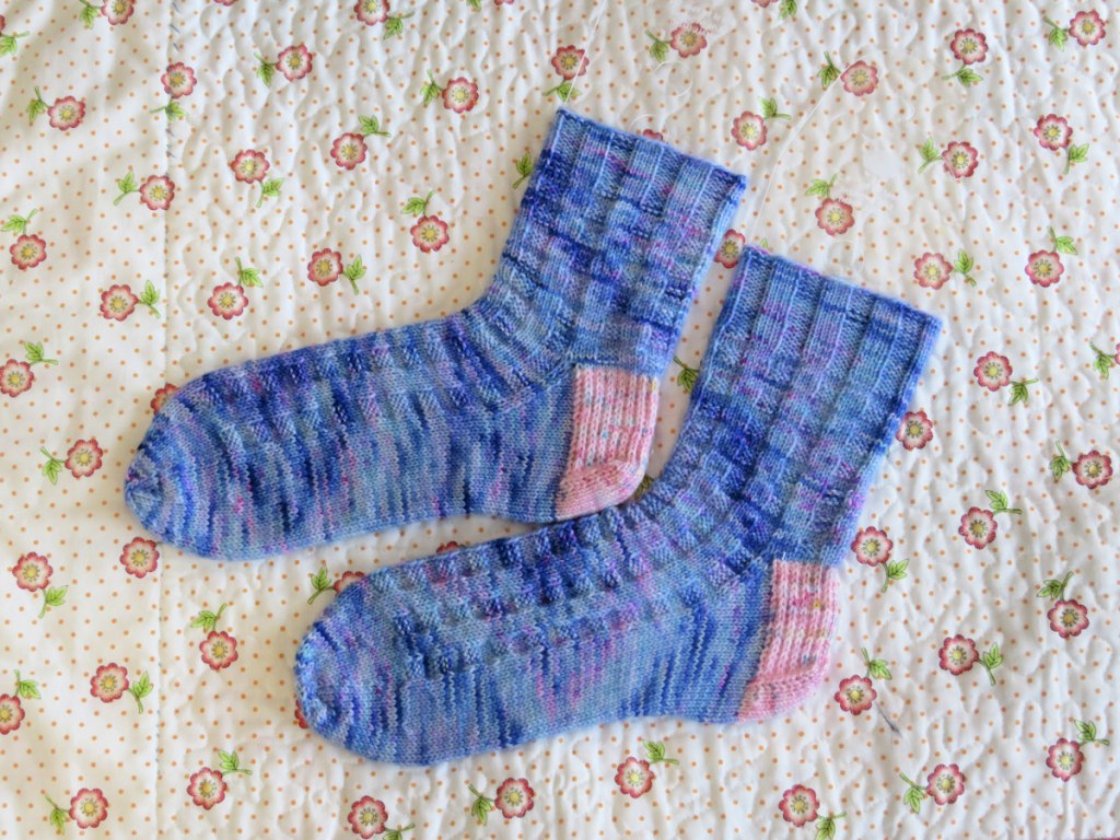 finished Rhapsody socks